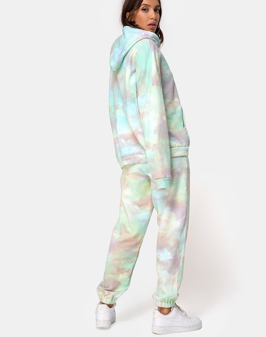 Imagen de Oversize Hoodie in Pastel Tie Dye
