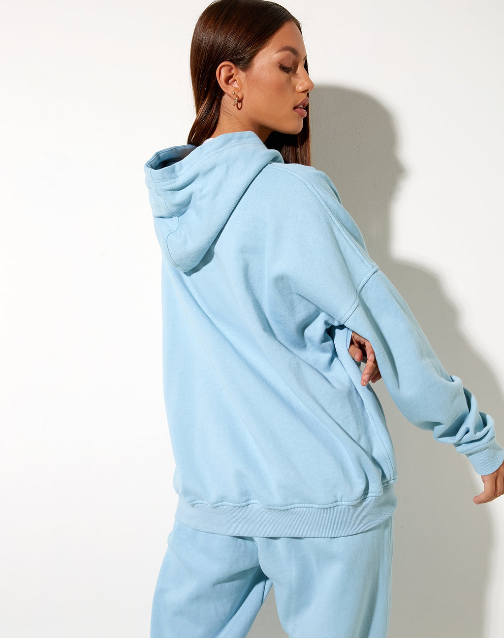 Sudadera con capucha oversize en azul Nantucket Motel Beach Club