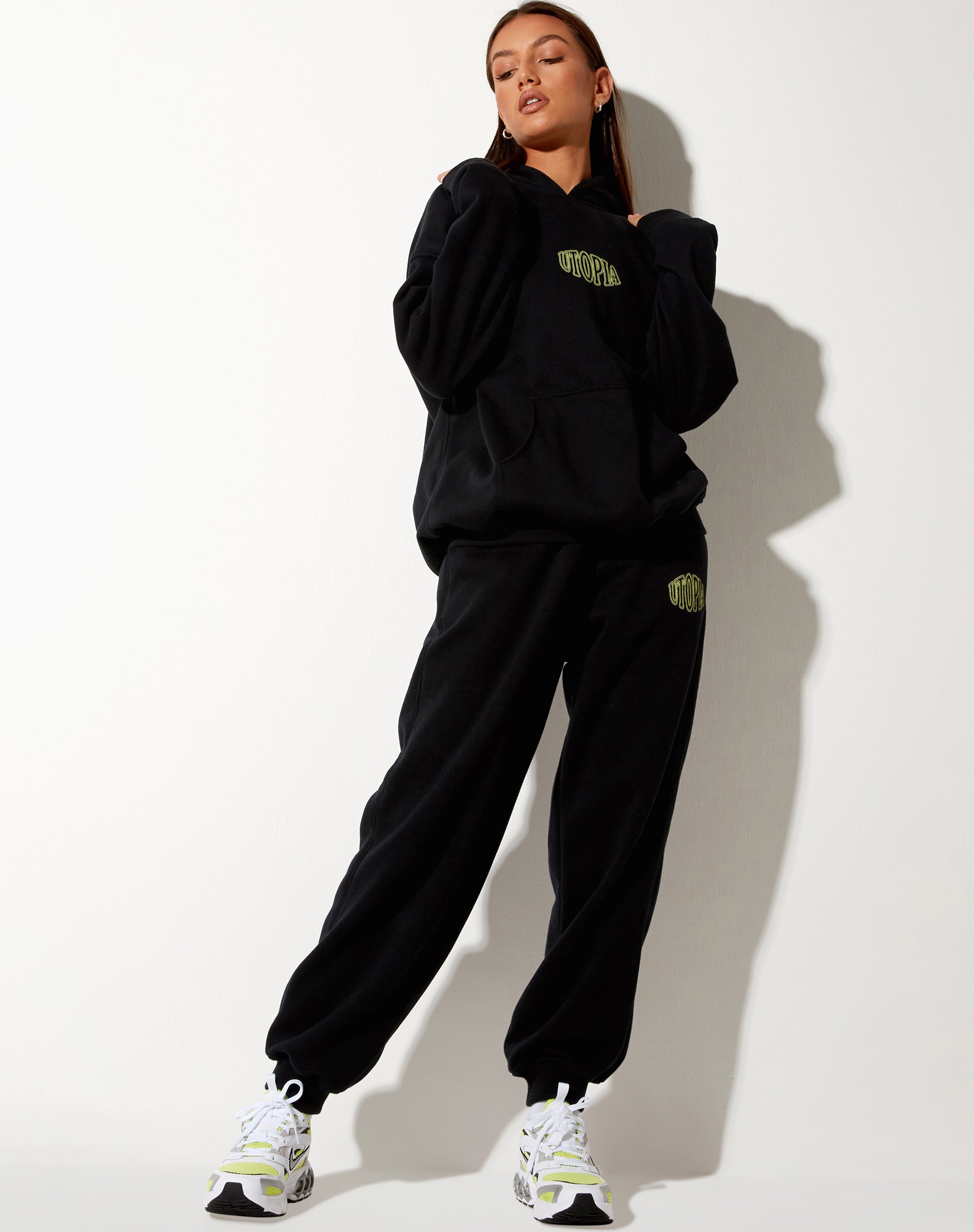 Imagen de Oversize Hoodie in Black Utopia
