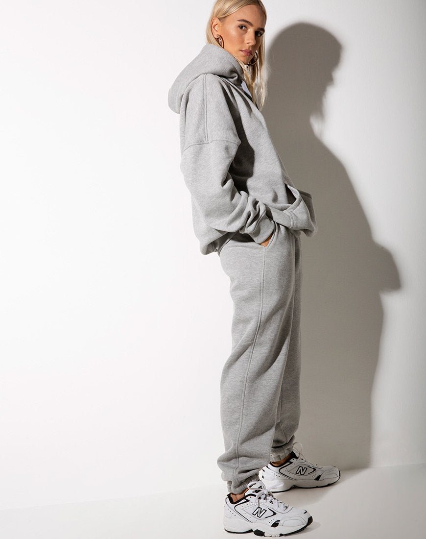 Imagen de Oversize Hoody in Greymarl Motel Barcode Embro