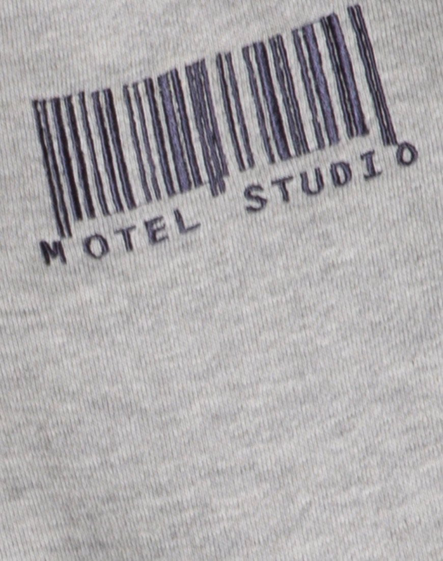 Imagen de Basta Jogger en marga gris con código de barras Motel Embro