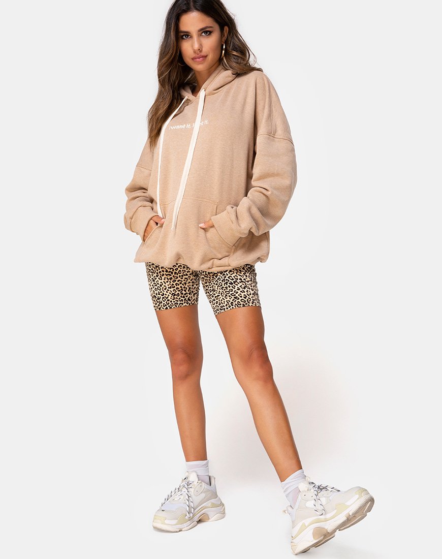 Imagen de Oversize Hoody in Tan I Want it Embro