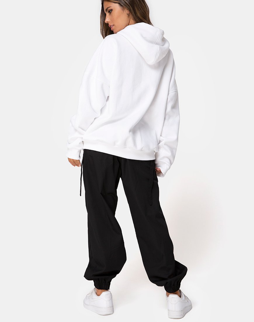 Imagen de Oversize Hoody in White I Want it Embro