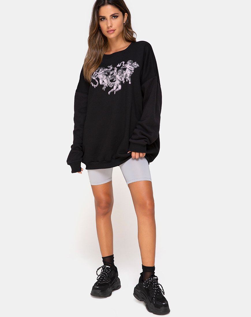 Imagen de Sudadera en negro Querubín