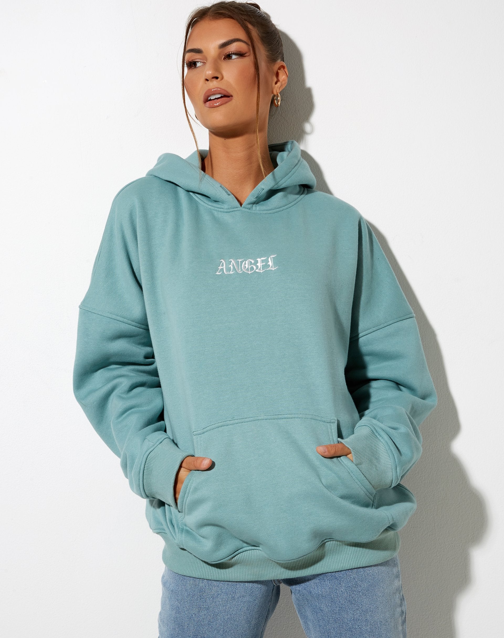Imagen de Oversize Hoodie in Seafoam Angel Embro