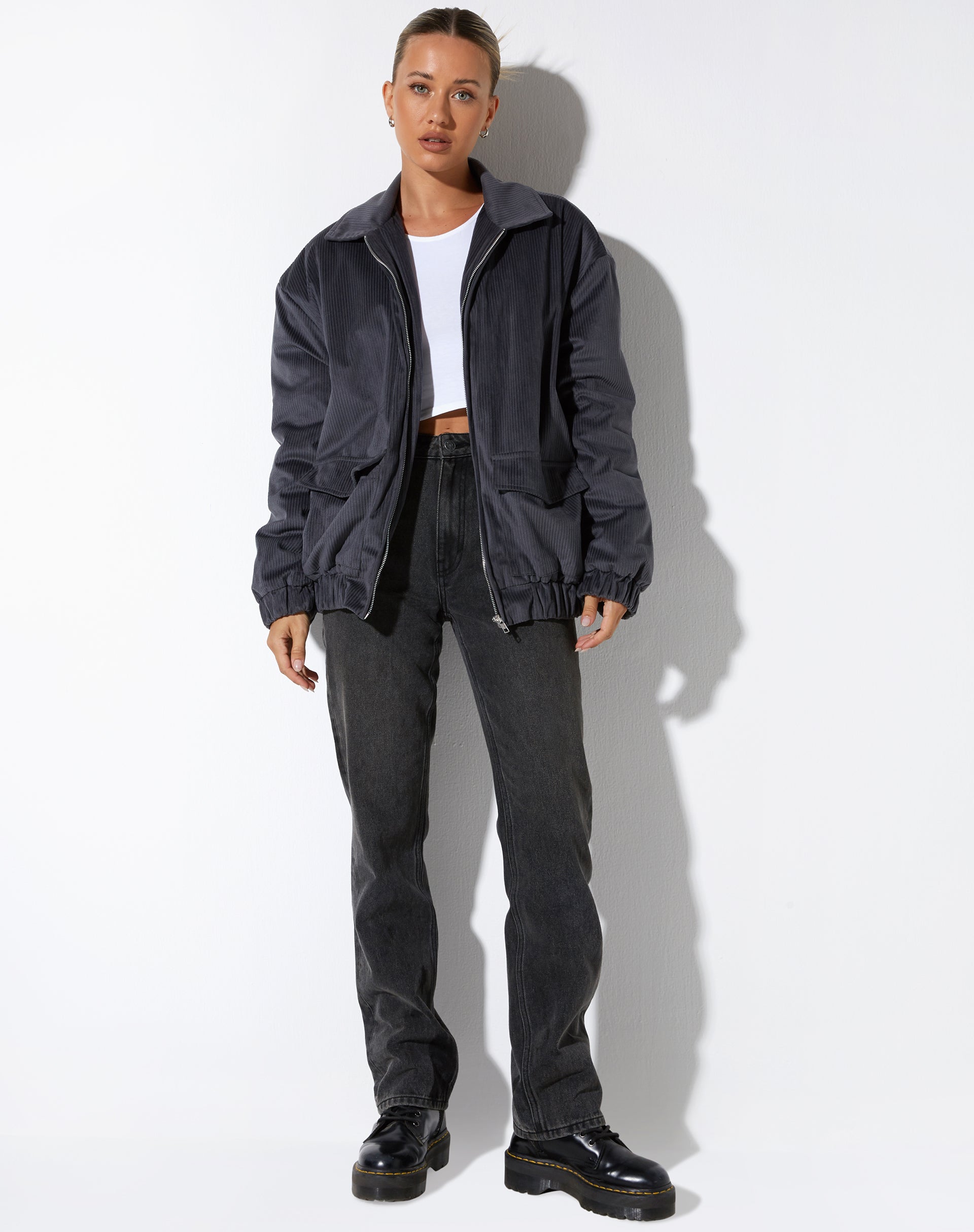 Chaqueta Ozora Gris Oscuro
