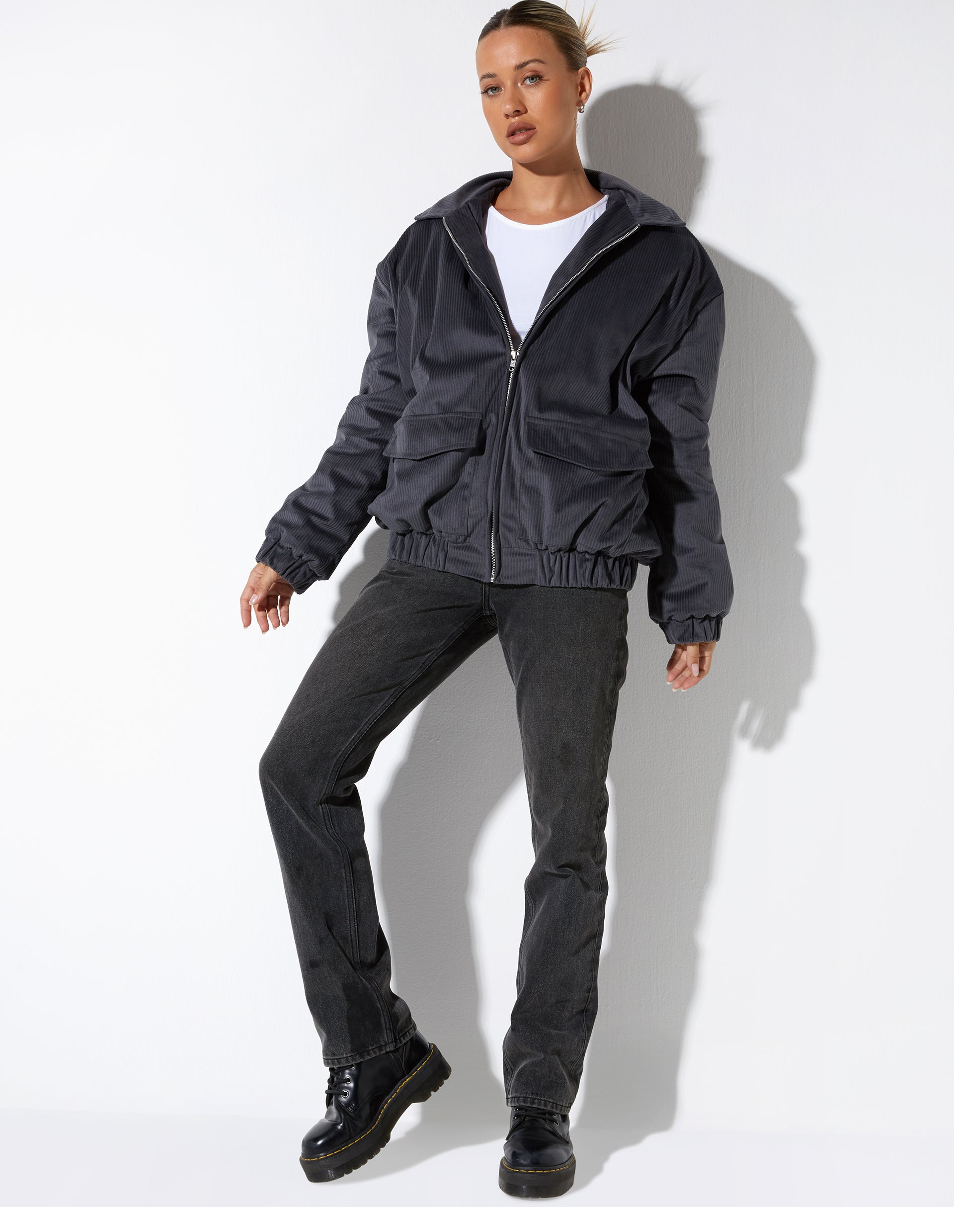 Chaqueta Ozora Gris Oscuro