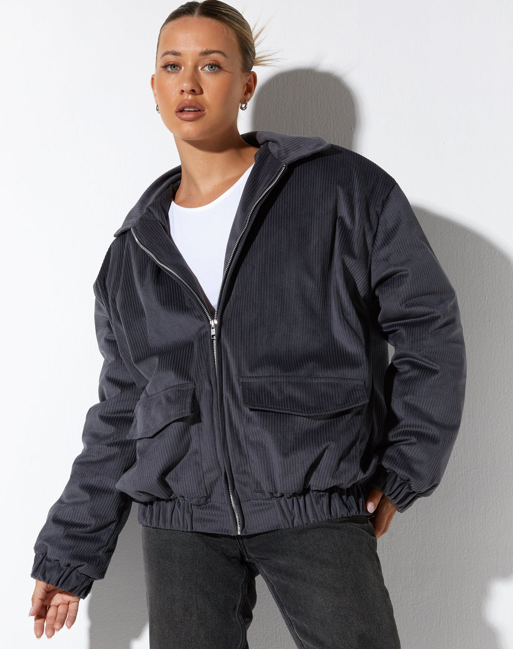 Chaqueta Ozora Gris Oscuro