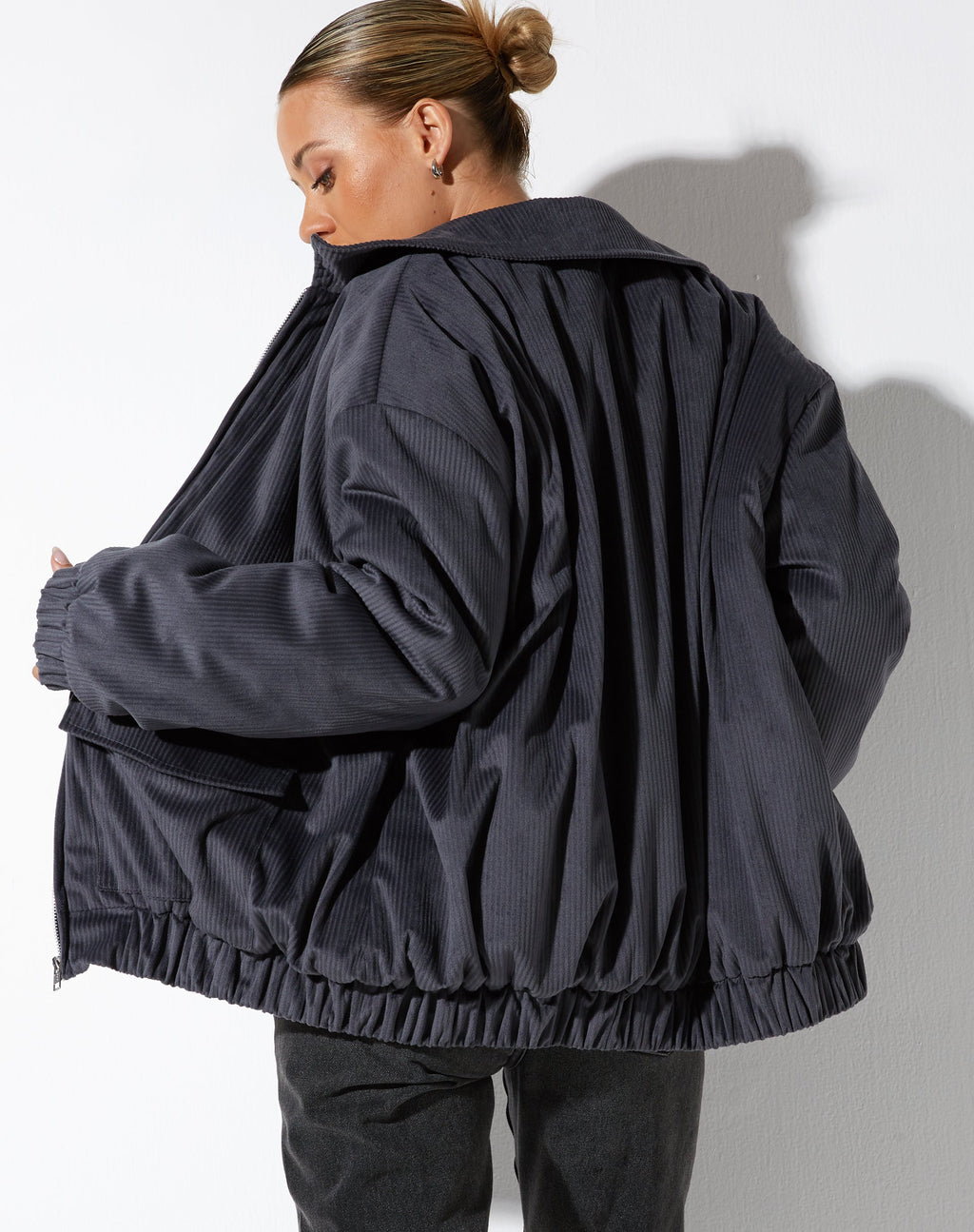 Chaqueta Ozora Gris Oscuro