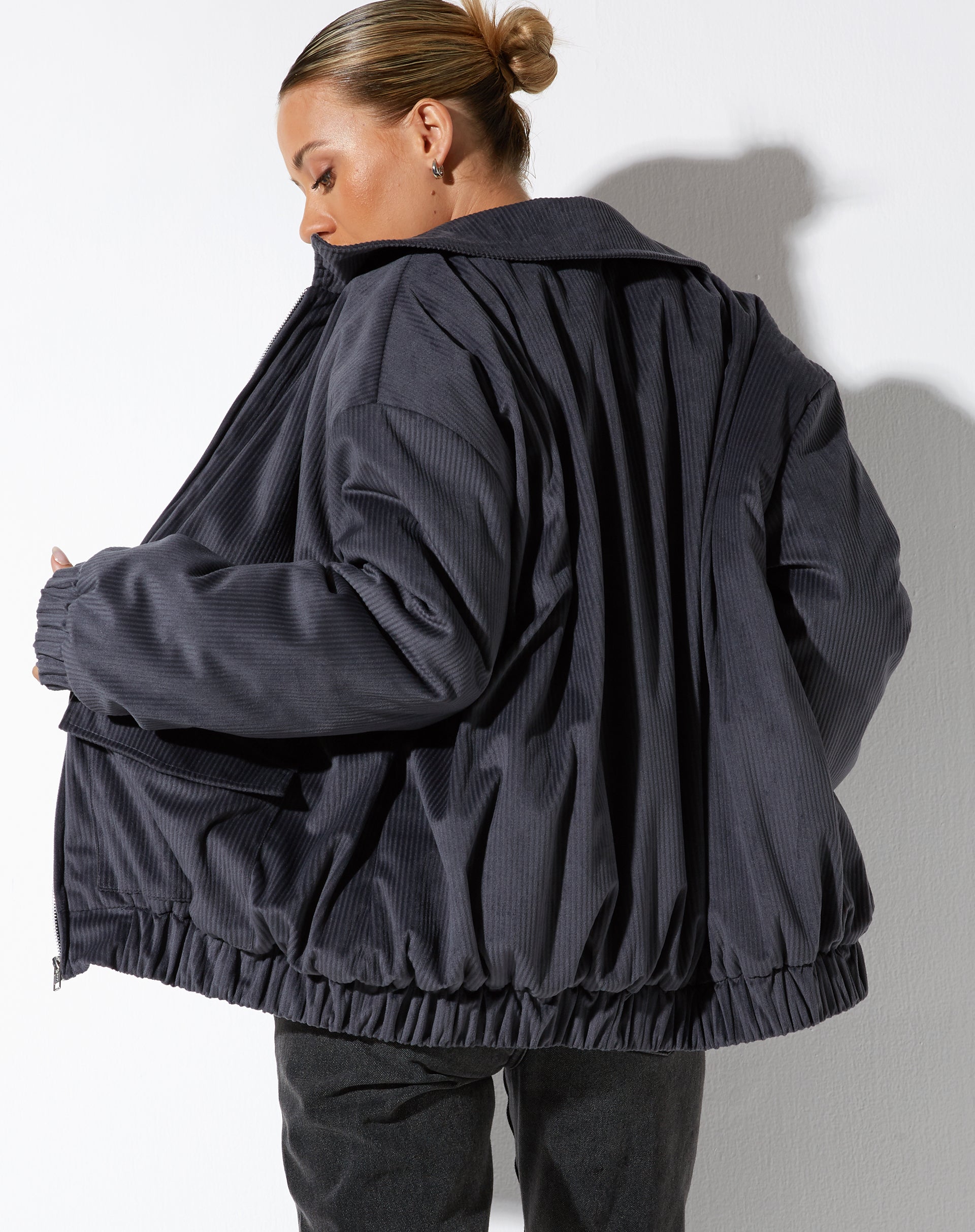 Chaqueta Ozora Gris Oscuro