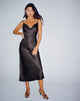 Imagen del vestido Palasha de satén negro