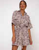 Imagen de Pamela Vestido Camisero en Cacao Tigre Fácil