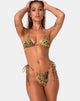 Imagen de la braguita de bikini Leyna en guepardo dorado