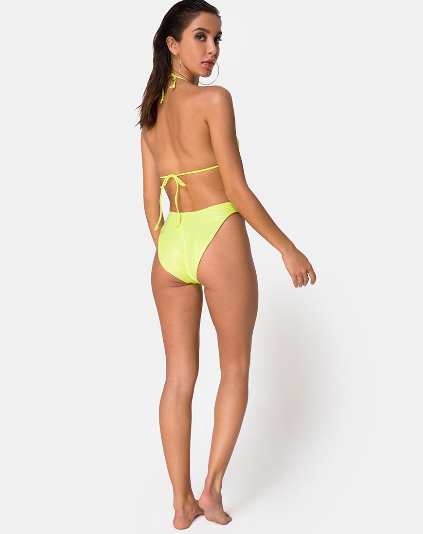 Imagen de la braguita de bikini Meeka en lima recubierta