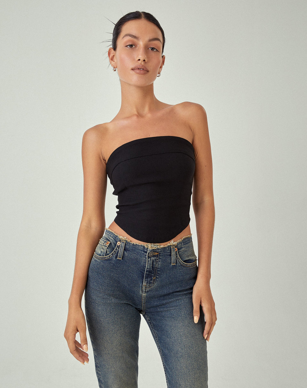 Panilka Bandeau Top Negro