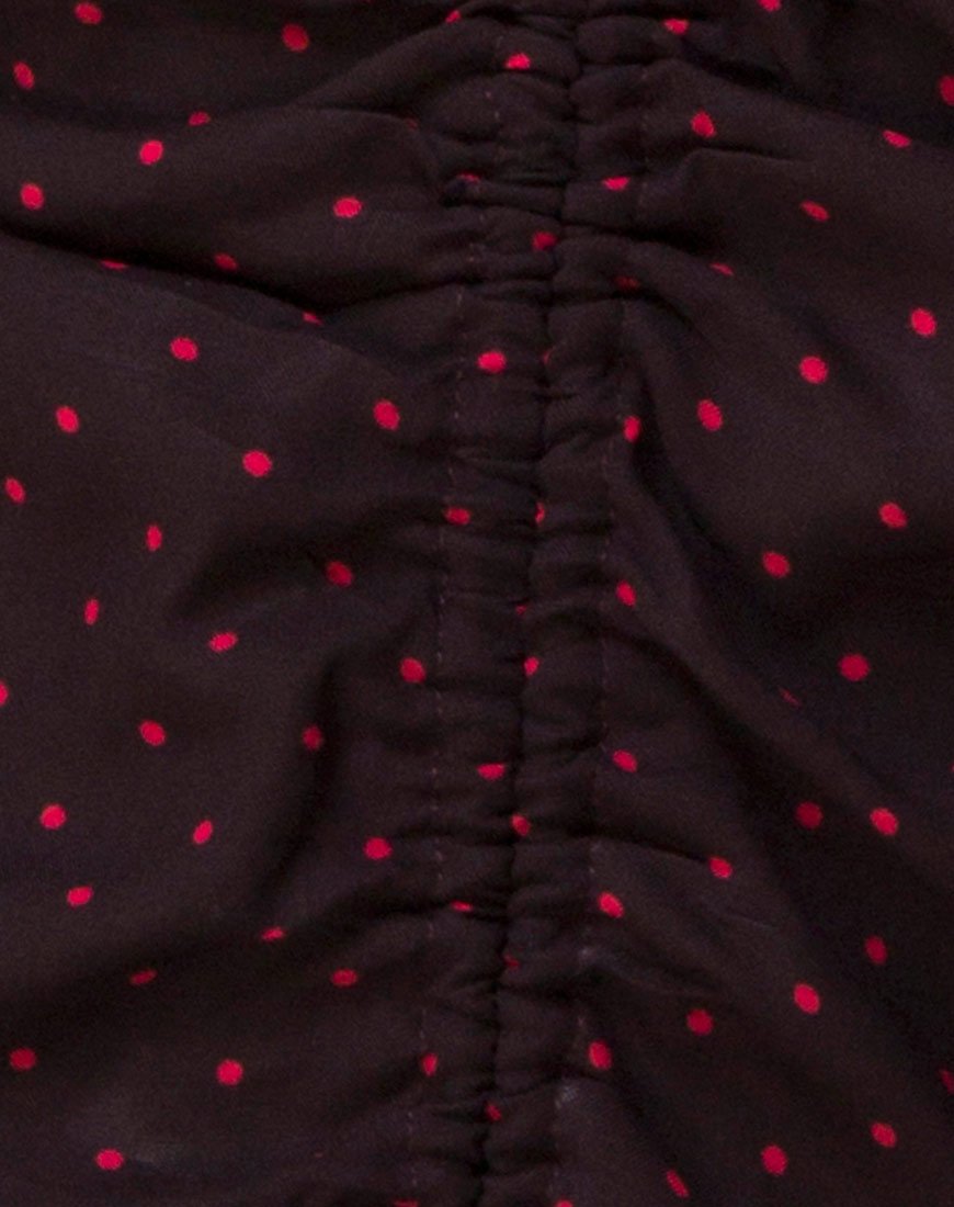 Imagen del Vestido Panthus de Lunares Cubanos Rojo