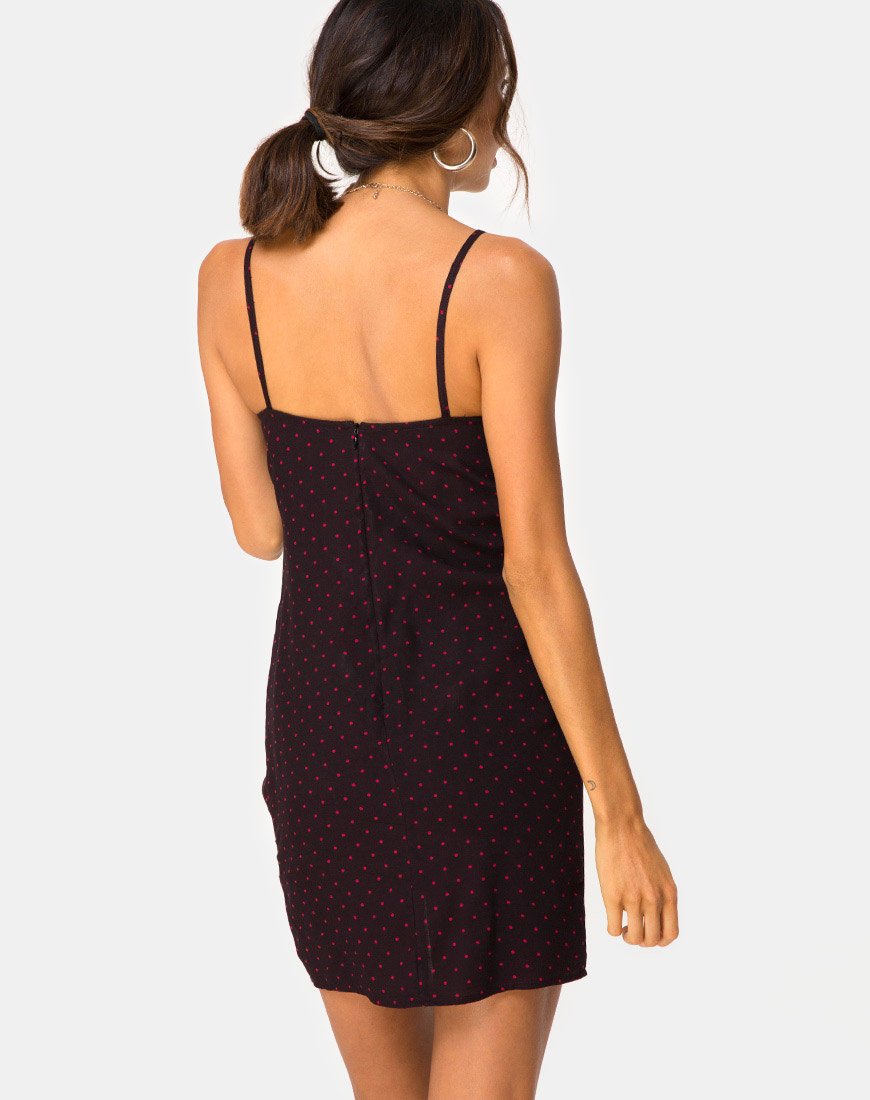 Imagen del Vestido Panthus de Lunares Cubanos Rojo