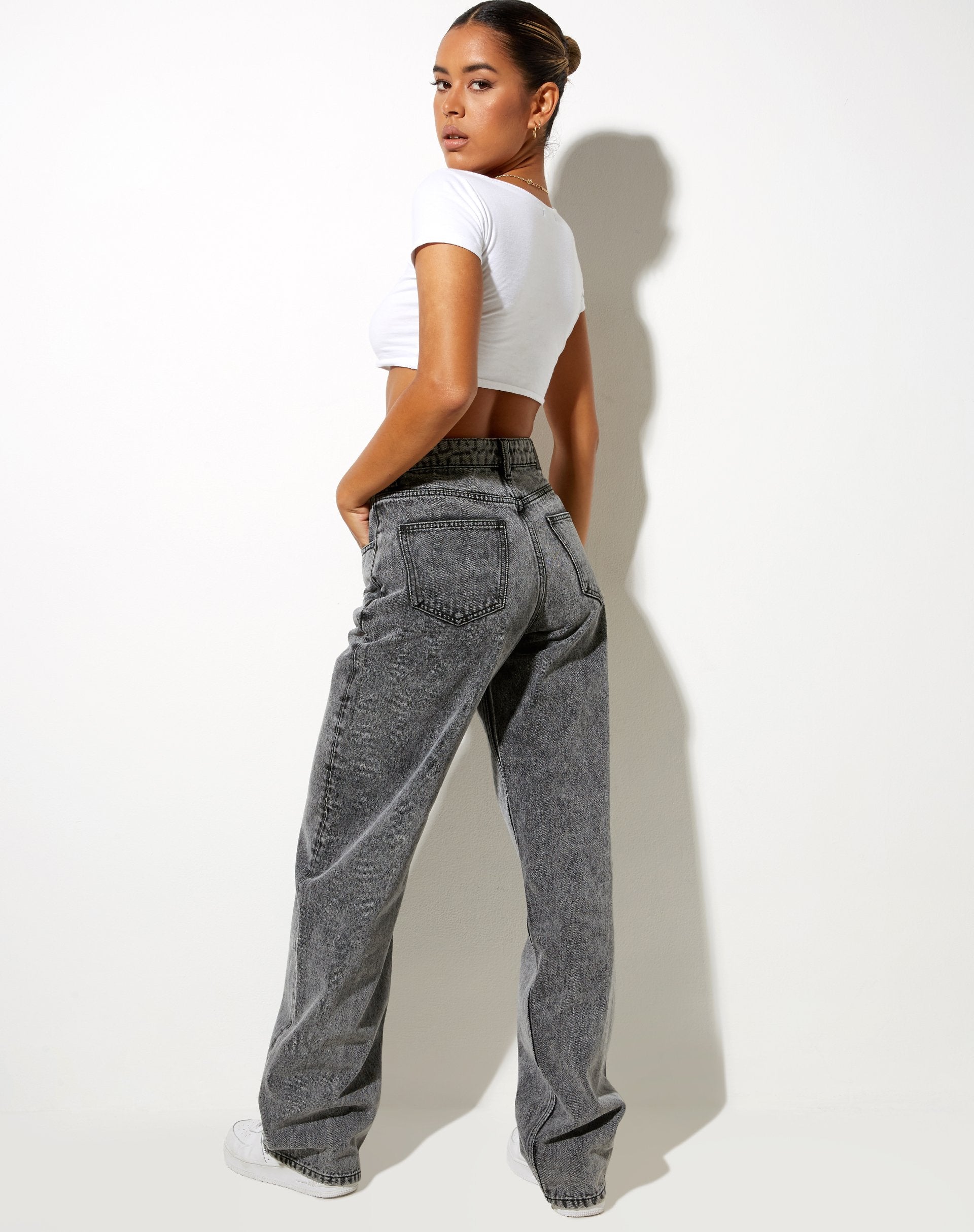 Imagen de Parallel Jeans en negro ácido
