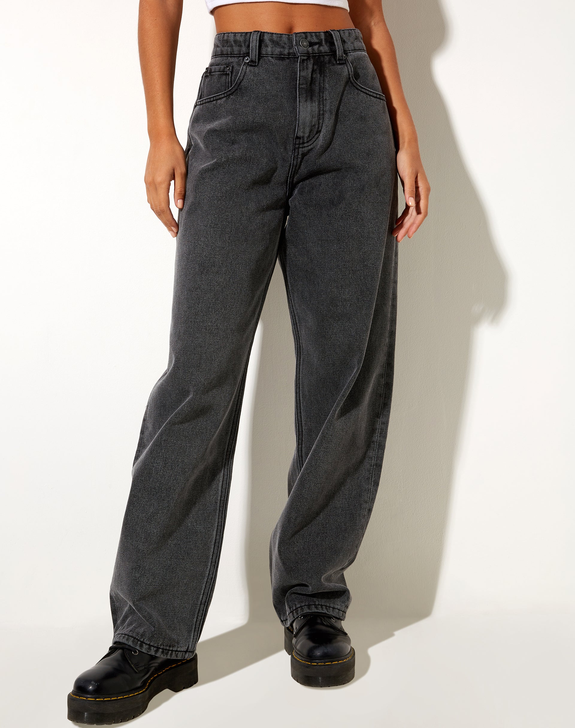 Imagen de Bum Rips Parallel Jeans en Black Wash