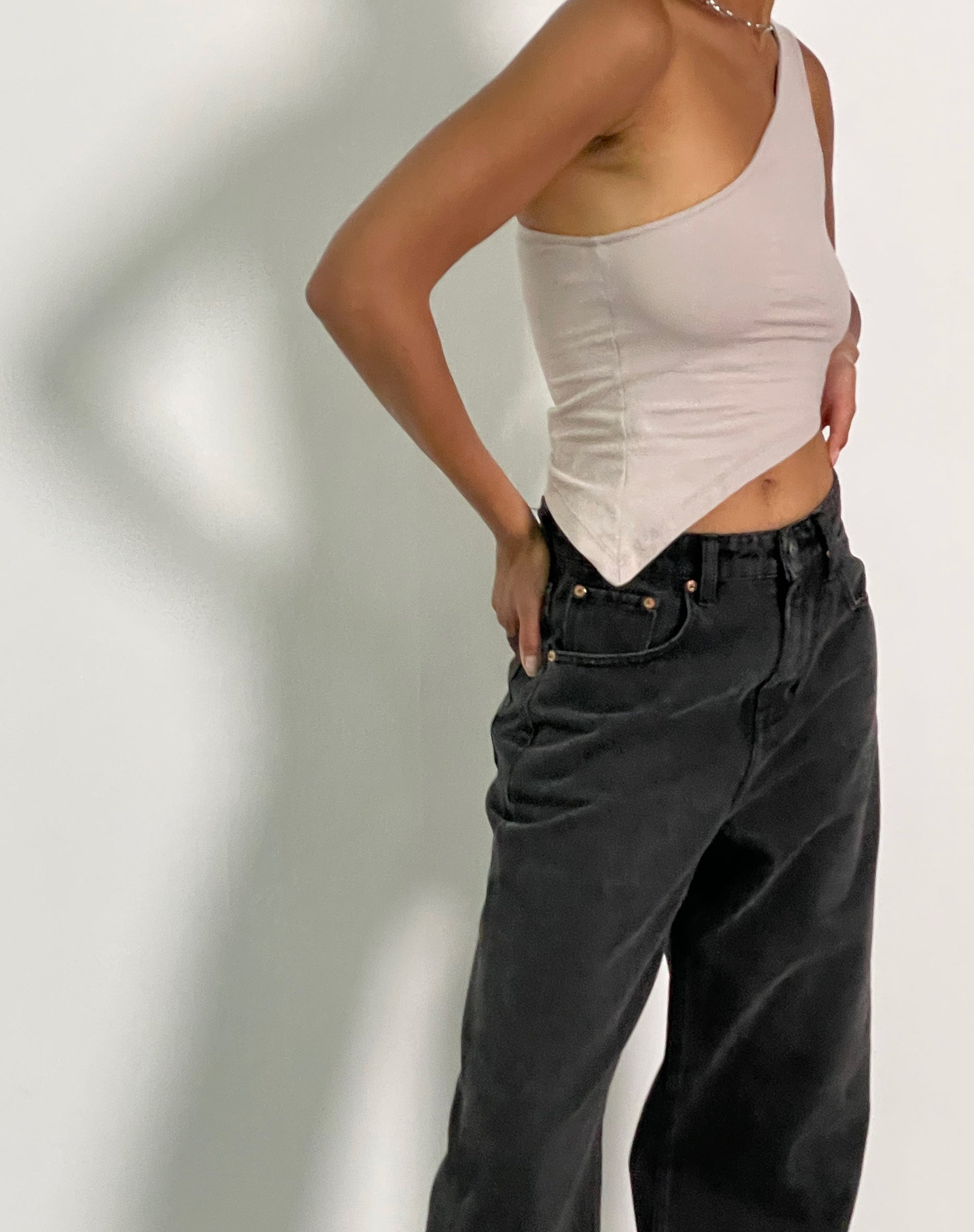 Imagen de Bayva Crop Top en Lycra Avena Leche