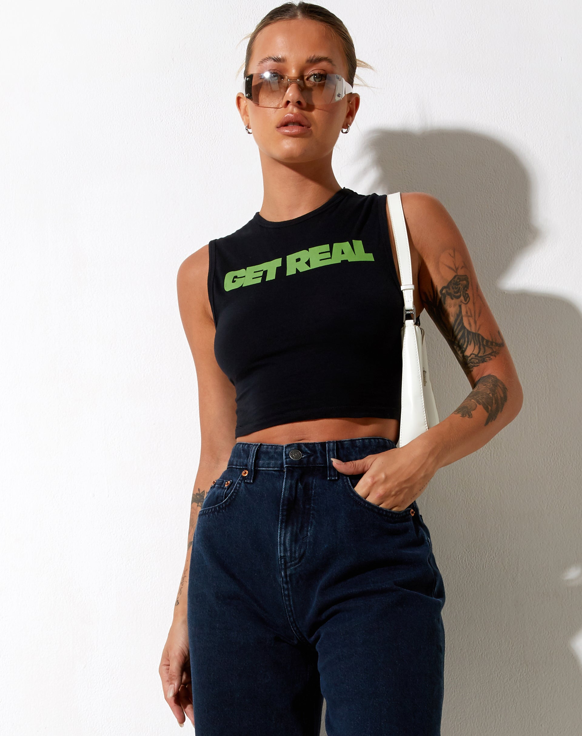 Imagen de Gimon Crop Top en negro Get Real