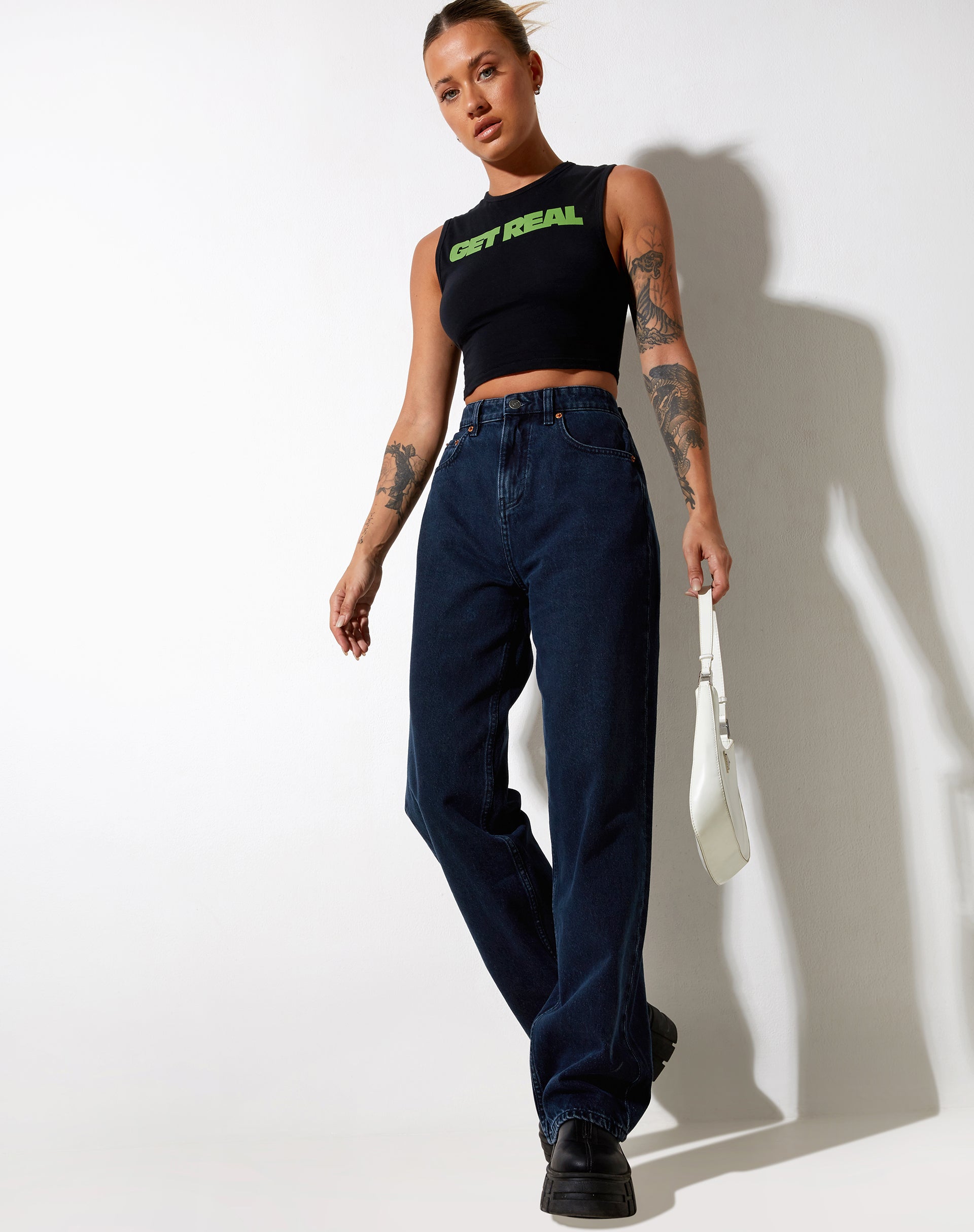 Imagen de Gimon Crop Top en negro Get Real