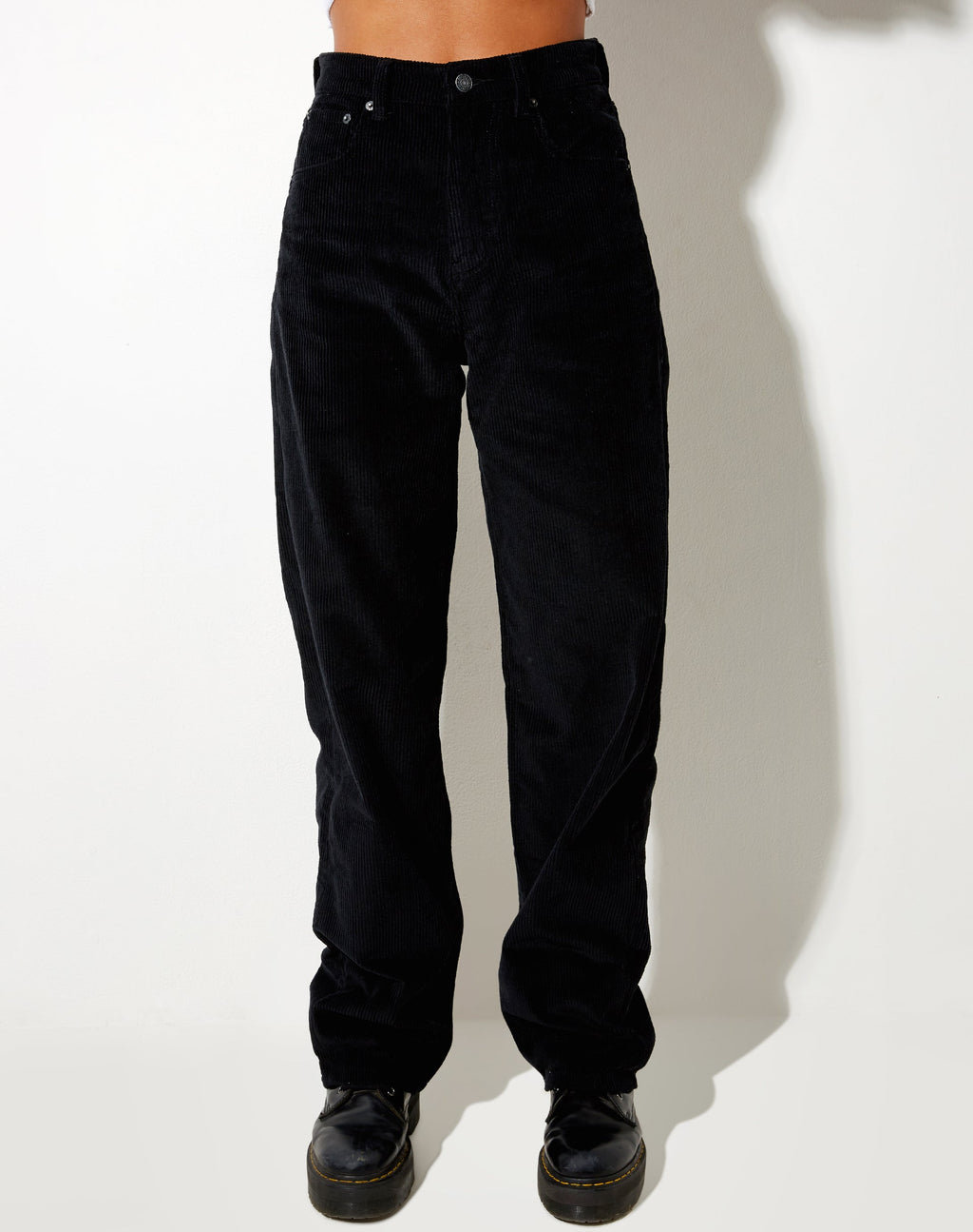 Vaqueros Parallel en Cord Negro