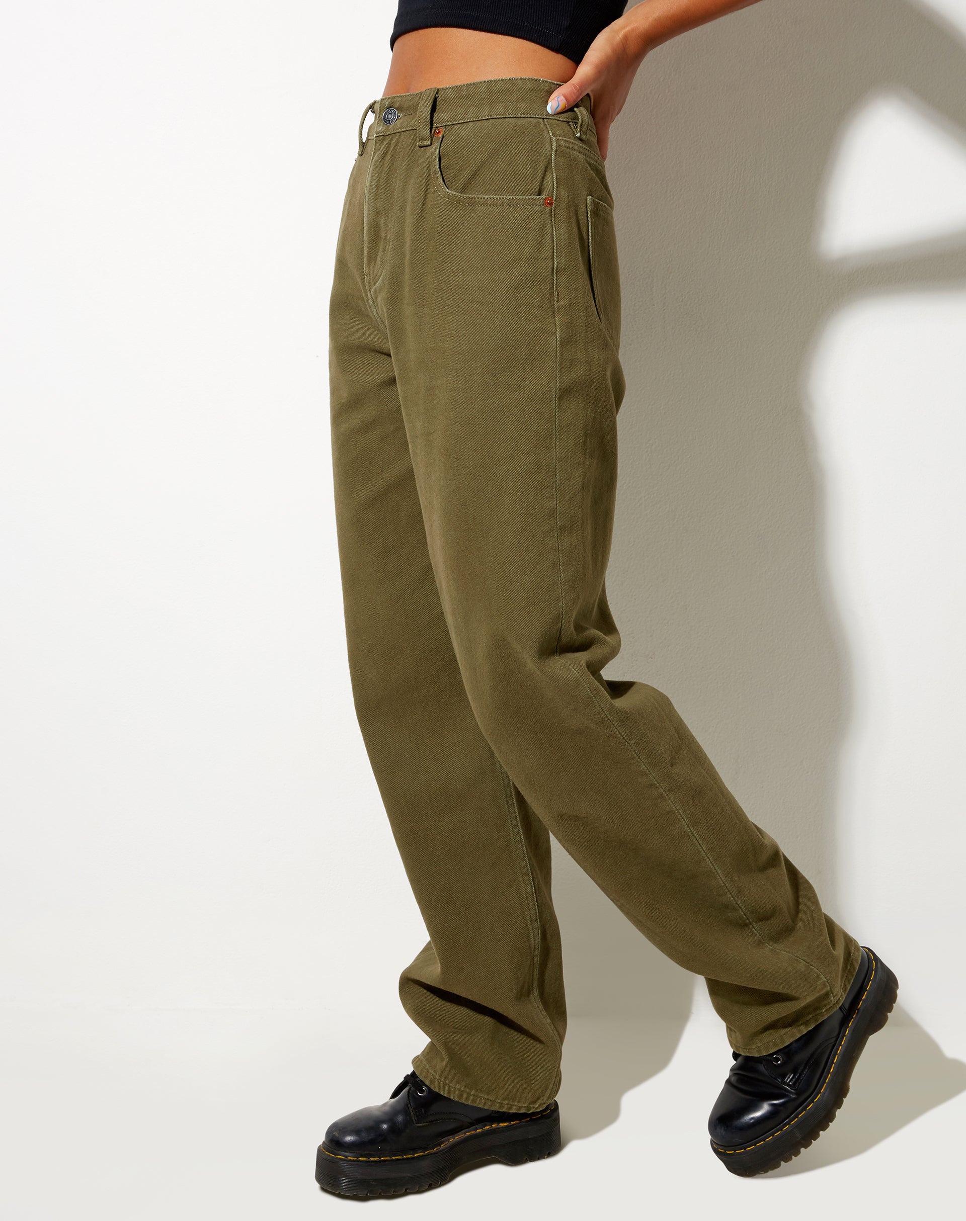 Imagen de Parallel Jeans en verde caqui