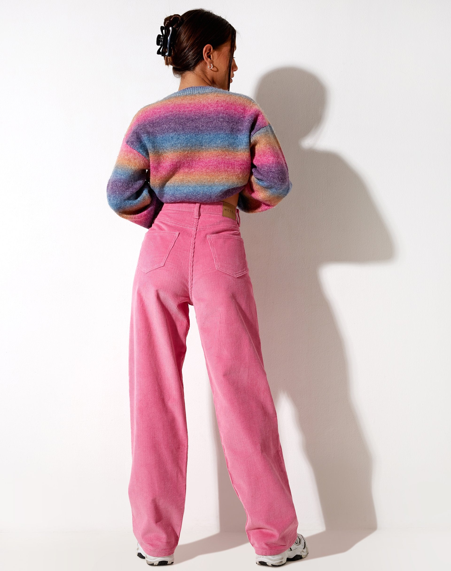 Image of Pantalón Paralelo de Cordón Rosa Chicle