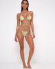 Imagen de la braguita de bikini Leyna, verde cocodrilo
