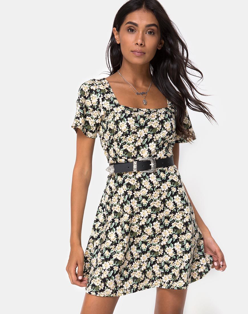 Imagen de Peky Skater Dress en Aster Negro