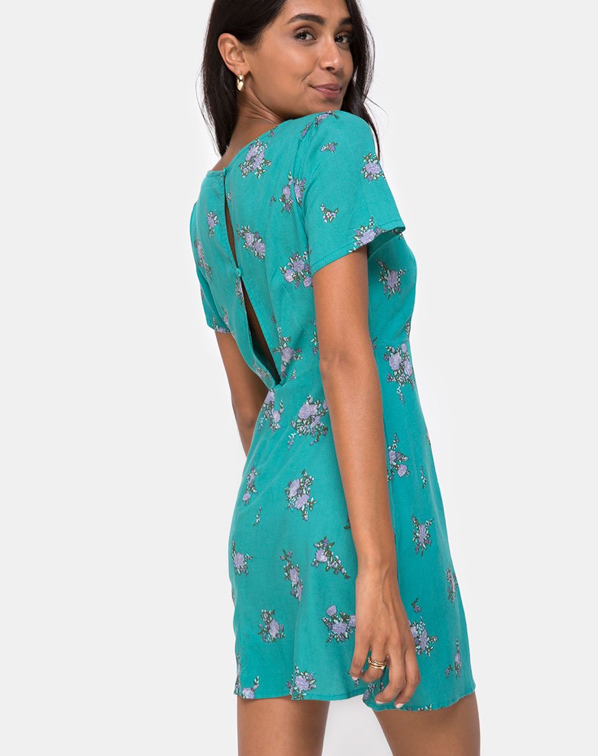 Imagen de Peky Babydoll Dress in Soi Rose Green