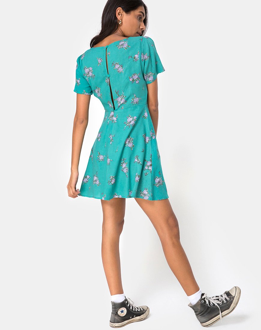 Imagen de Peky Babydoll Dress in Soi Rose Green