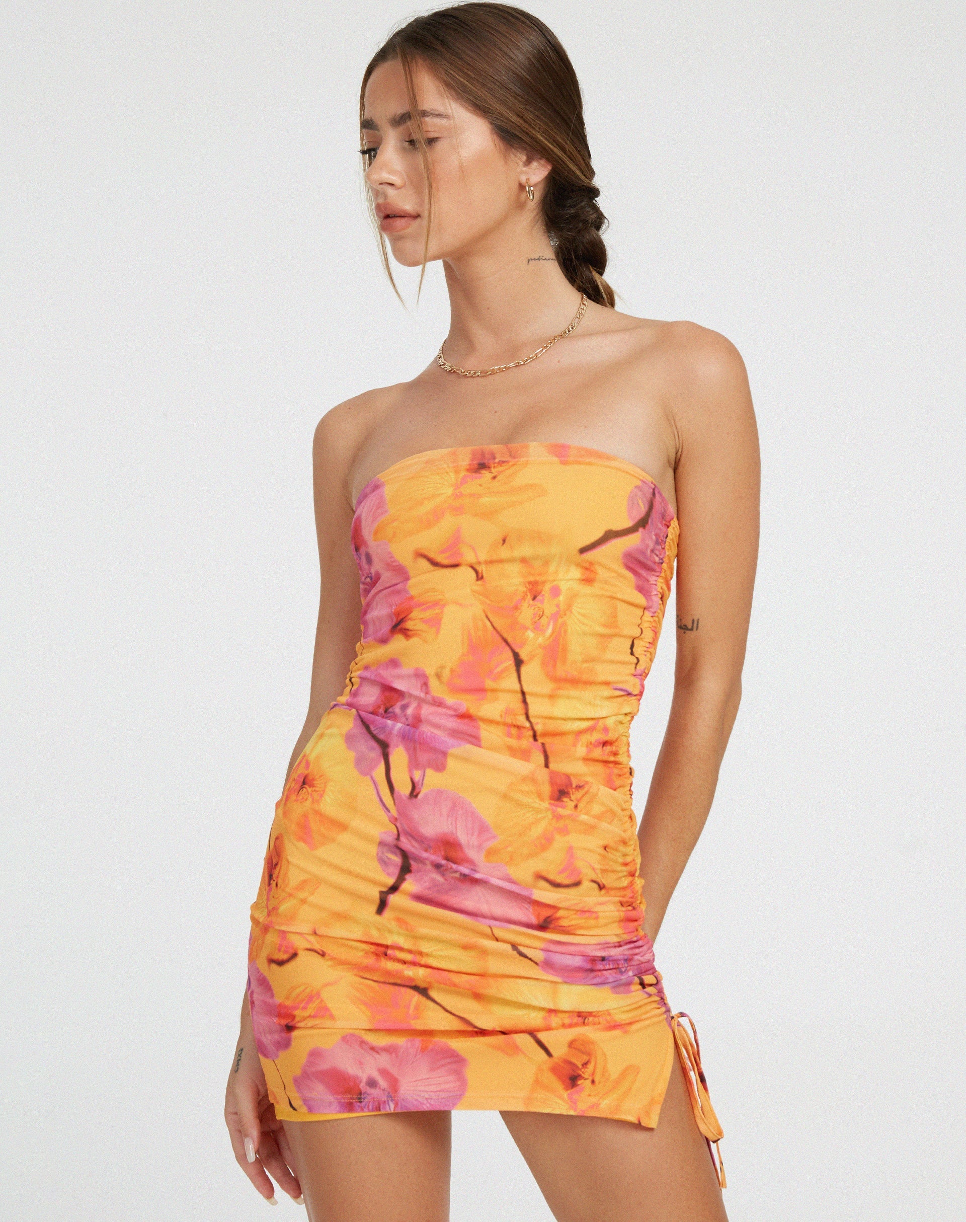 imagen de Maren Bodycon Dress in Blurred Orchid Peach