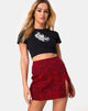 Imagen de Minifalda Pelmet en color Animal Rojo