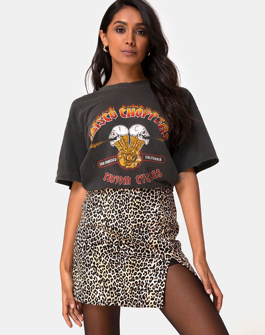Minifalda Pelmet en Rar Leopardo Marrón