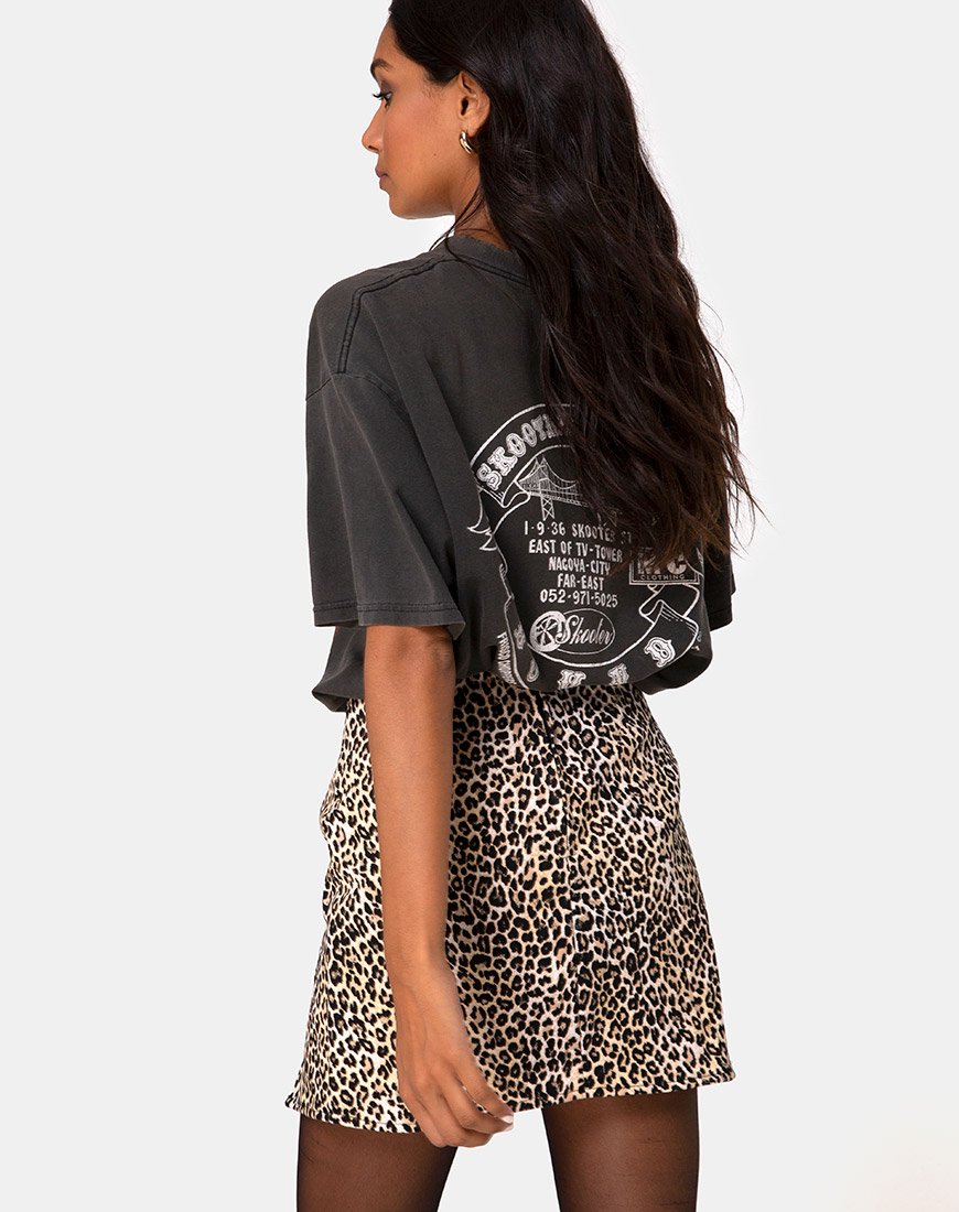 Minifalda Pelmet en Rar Leopardo Marrón