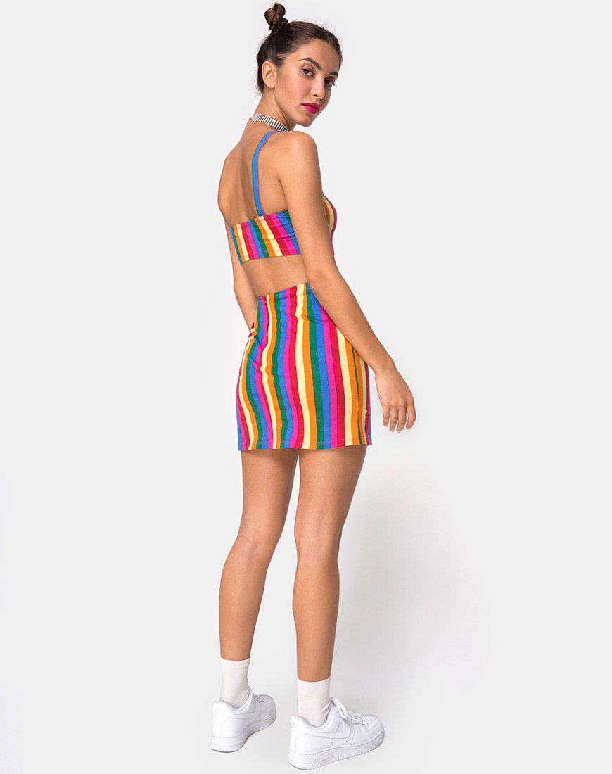 Imagen de Monira Crop Top en Good Times Stripe X Princess Polly