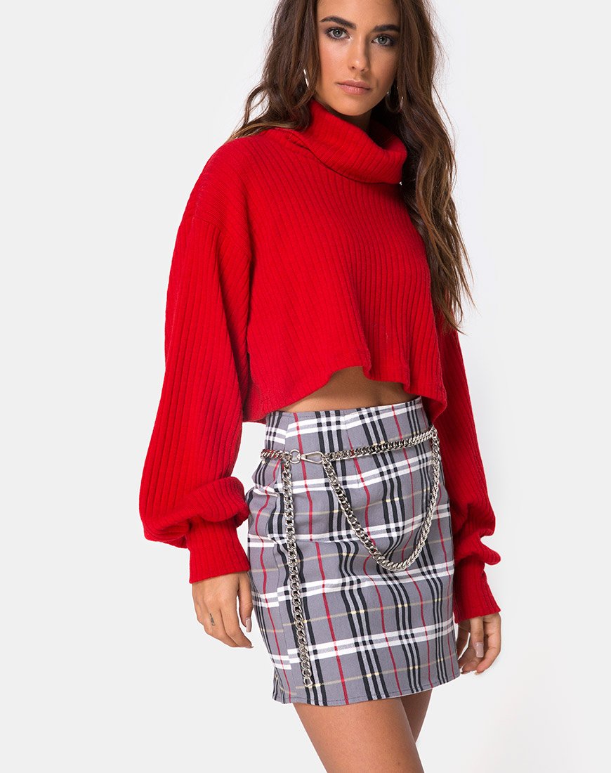 Falda Pelmo en cuadros Heritage