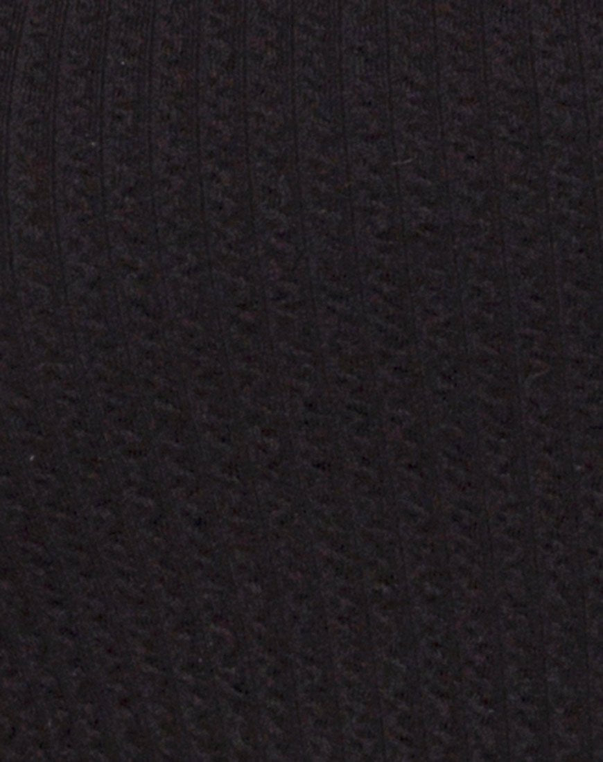 Imagen de Pendan Bodycon Dress in Rib Black
