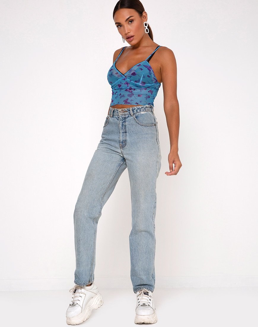 Imagen de Penika Cami Top en Mesh Butterfly Azure