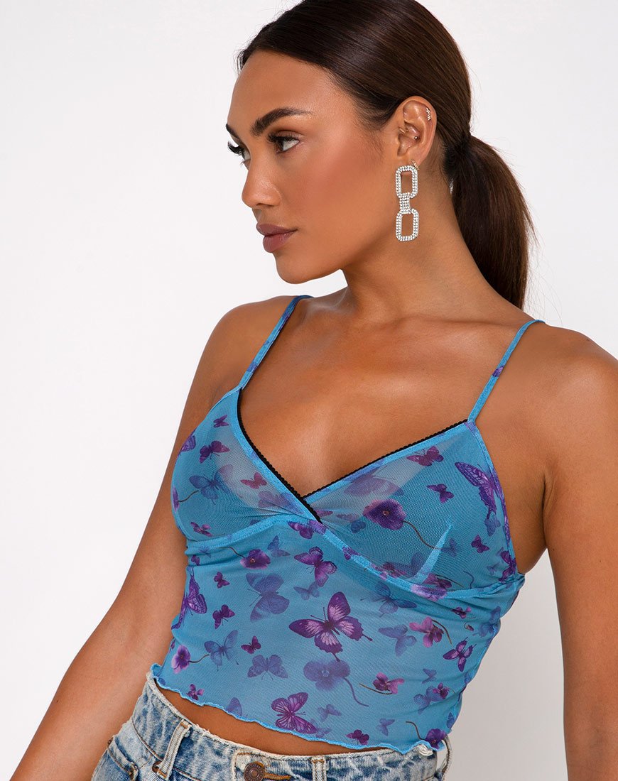 Imagen de Penika Cami Top en Mesh Butterfly Azure