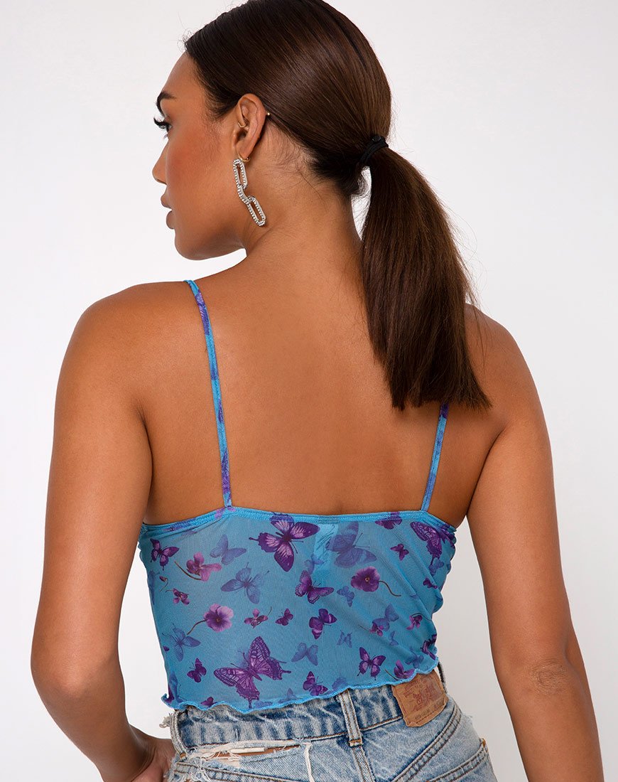 Imagen de Penika Cami Top en Mesh Butterfly Azure
