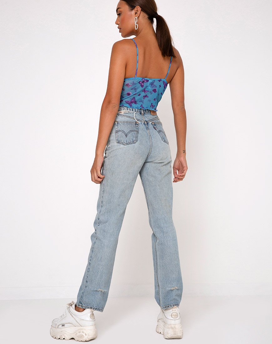 Imagen de Penika Cami Top en Mesh Butterfly Azure