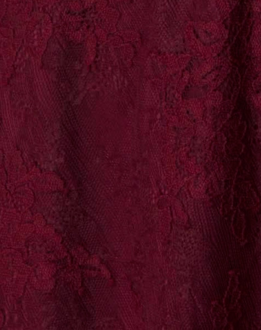 Imagen de Penley Skater Dress in Femme Lace Granate