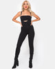 Imagen de Penold Unitard en negro con gancho plateado