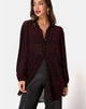 Imagen de la camisa Phobe en red leopardo rojo