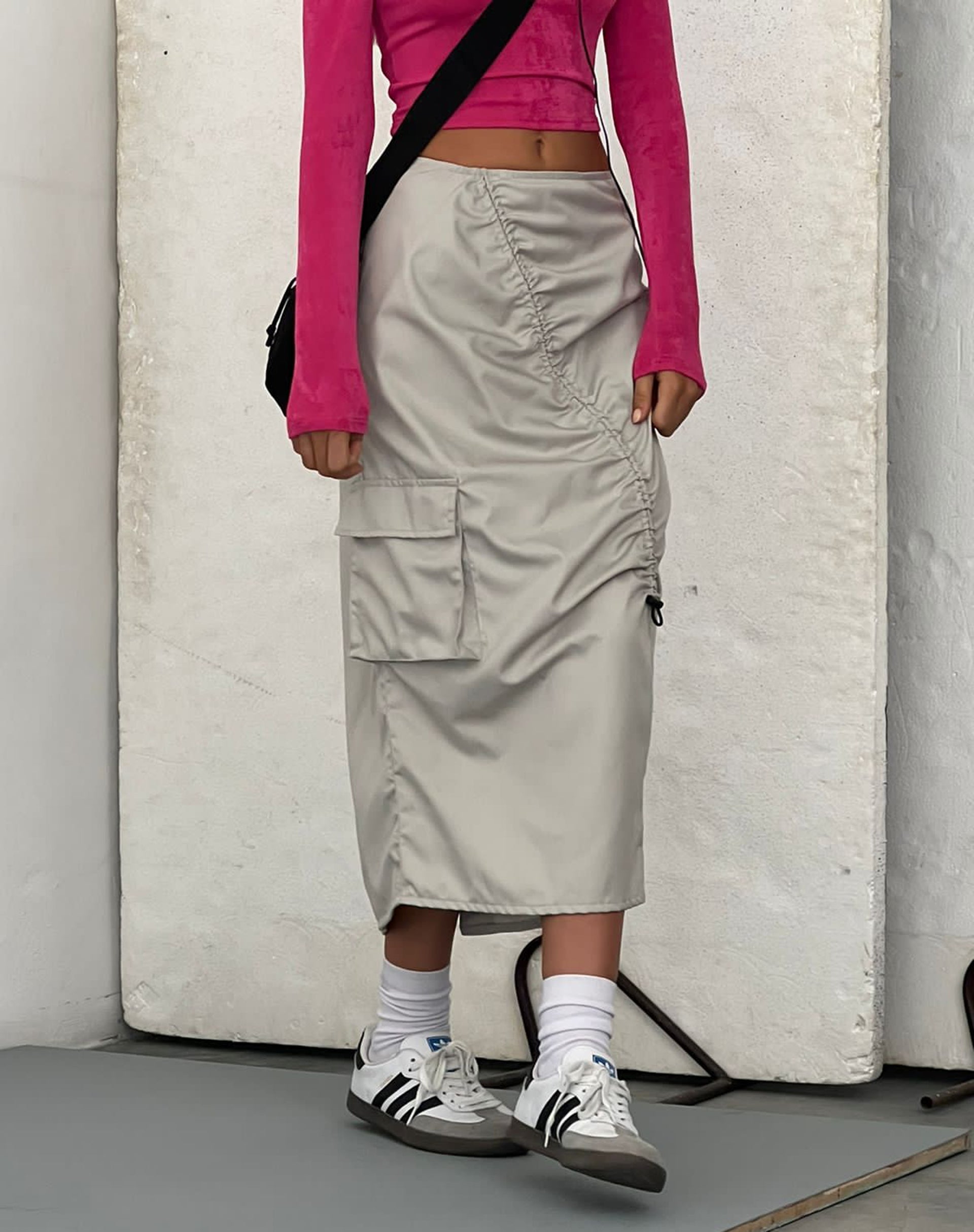 imagen de MOTEL X JACQUIE Enore Falda Midi en Avena