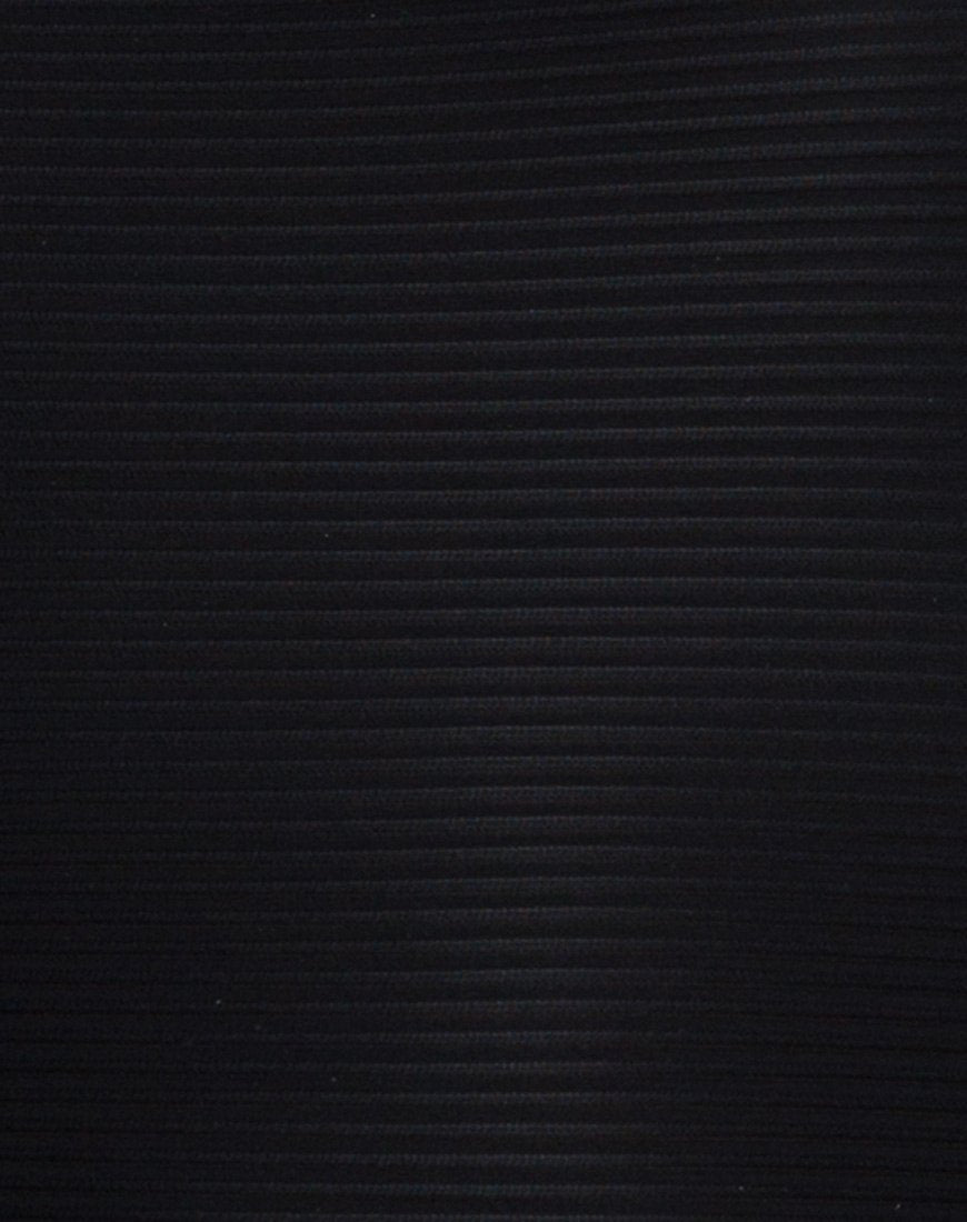 Imagen de Pilcher Bandage Dress in Rib Black
