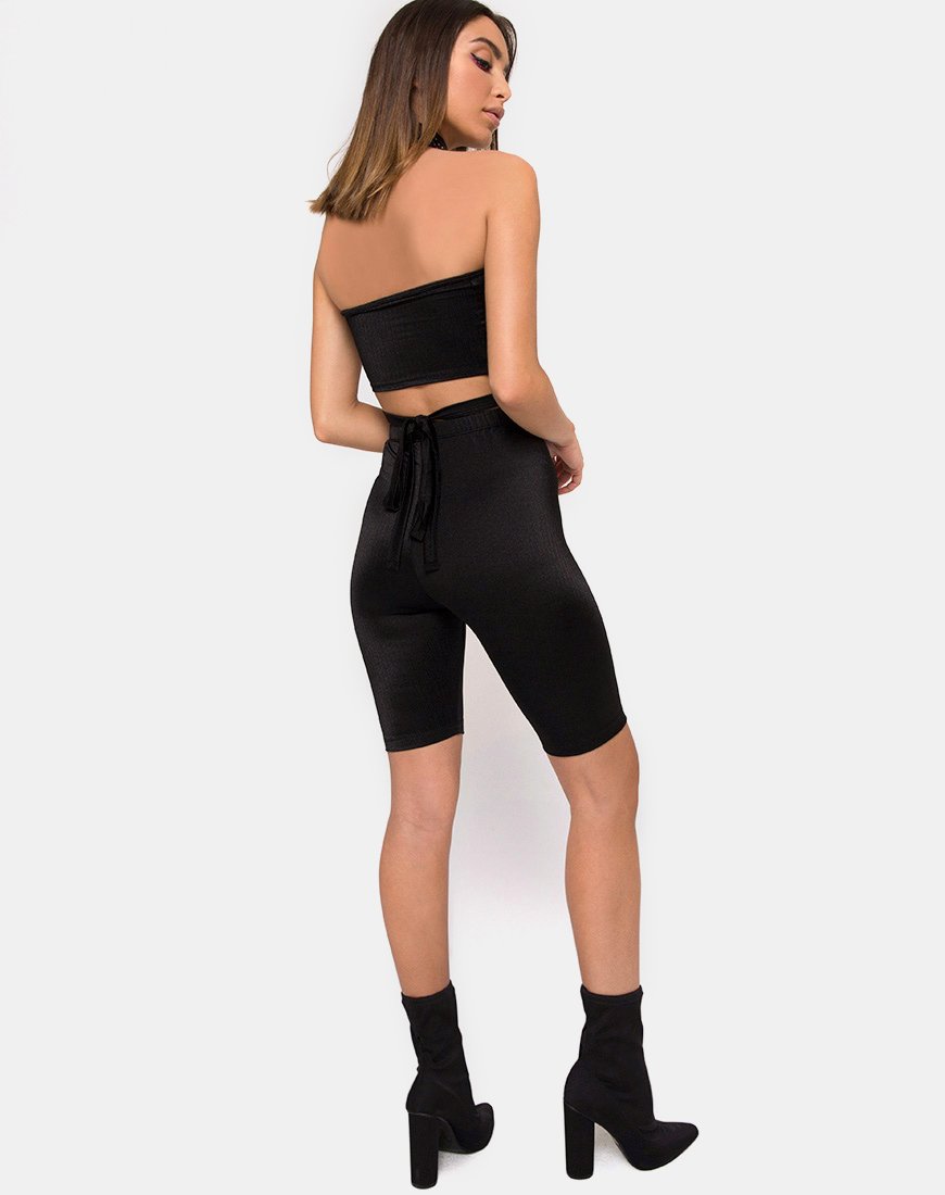 Imagen de Dorian Criss Cross Tube Top en negro